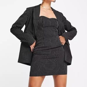 Pinstripe jacket and dress set